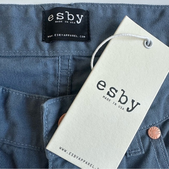 Esby Apparel NWT Shane Pant Marine Blue Size 30 Slim Straight Leg Cotton Twill - Picture 8 of 11